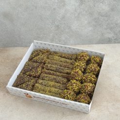 Altın Karışık Paket – karışık fıstıklı pestil çeşitlerini içeren doğal pestil paketi ürün görseli.